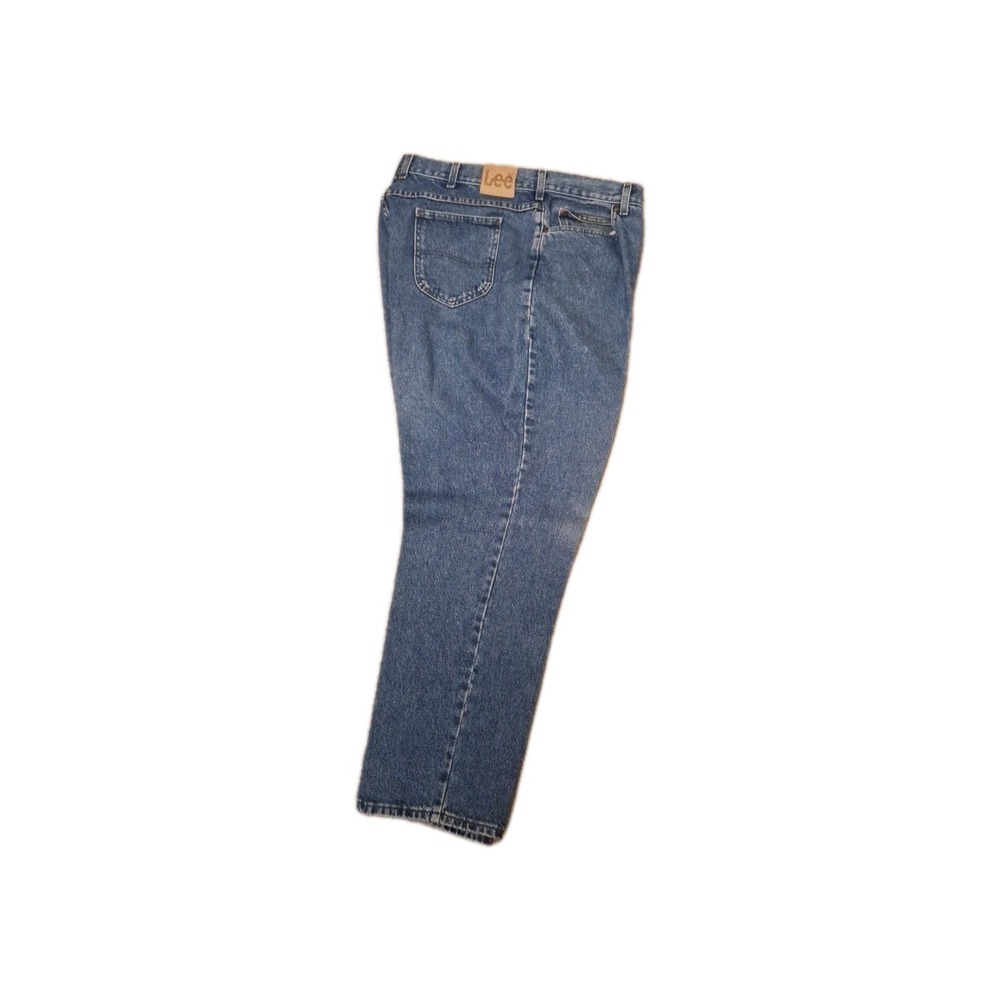 Vintage Lee Womens Plus Size Jeans 57" Waist 30" Inseam Comfy Dark Wash